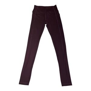 Victoria's Secret Burgundy High Waist Pocket Leggings Athletic‎ Women's